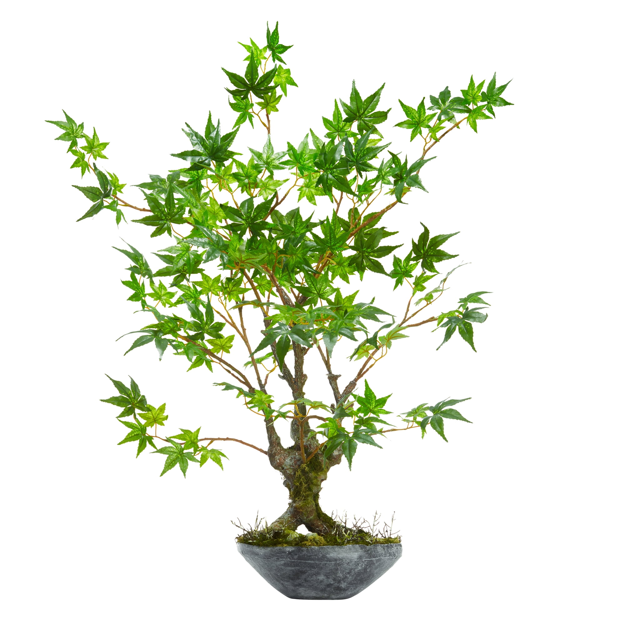 Nearly Natural 30in. Maple Bonsai Artificial Tree in Planter Walmart