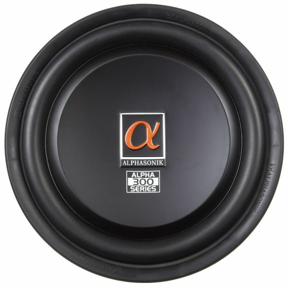 Alphasonik 12" Shallow Subwoofer 1500 Watts Max 4 Ohm Treis 300 Series TSW312