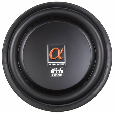 Alphasonik 12 Shallow Subwoofer 1500 Watts Max 4 Ohm Treis 300 Series TSW312
