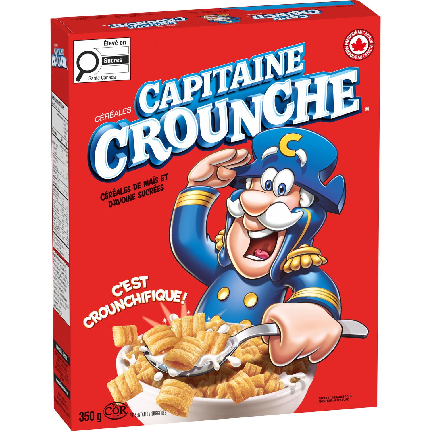 Cap'N Crunch Original Cereal, 350 g.