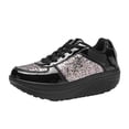 thumbnail image 1 of NECHOLOGY Botas Mujer Adulto Femenino Zapatos Botines mujer Zapatos Zapatos deportivos Zapatillas Cuñas Deporte Lentejuelas Damas Zapatos Niñas Mujeres Botas de mujer (Black, 8), 1 of 6