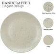 thumbnail image 5 of Handmade Ceramic Solid Dinner Set Of 18, Ivory White | 6 Dinner Plates, 10.6 Inch Each+ 6 Small Plates, 7.4 Inch Each + 6 Small Dinner Bowls, 180ml Each | Microwave & Dishwasher Safe, 5 of 5