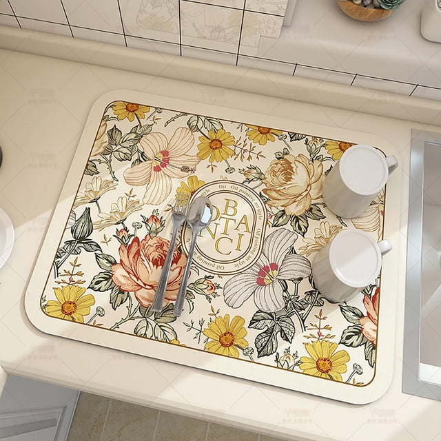 Dvkptbk Place Mats Kitchen Countertop Technology Cloth Pad Coffee Table Tabletop Dishes Cup Drying Pad Wash-free Heat Insulation Pad Soft Absorbent Pad Kitchen Gadgets on Clearance