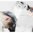 thumbnail image 5 of Juego de ducha de mano con botón de ducha tipo lluvia, parada de agua con un botón, cabezal de ducha presurizado para baño, cabezal de ducha de cinco funciones, 5 of 5