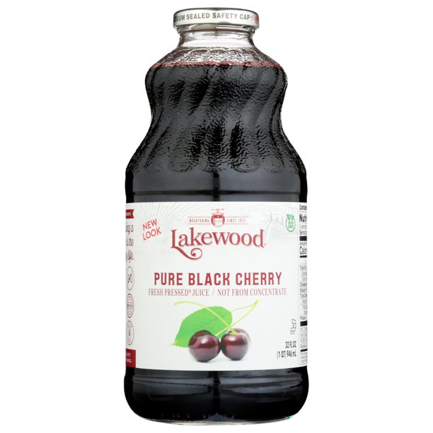 Lakewood Fresh Pressed Pure Black Cherry 100 Juice, 32 Fl Oz