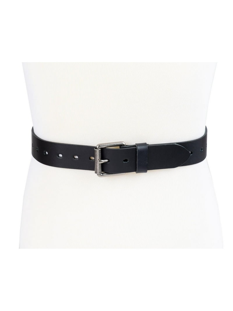 Genuine Men's Black Perforated Belt With Big & Tall Sizes - Walmart.com