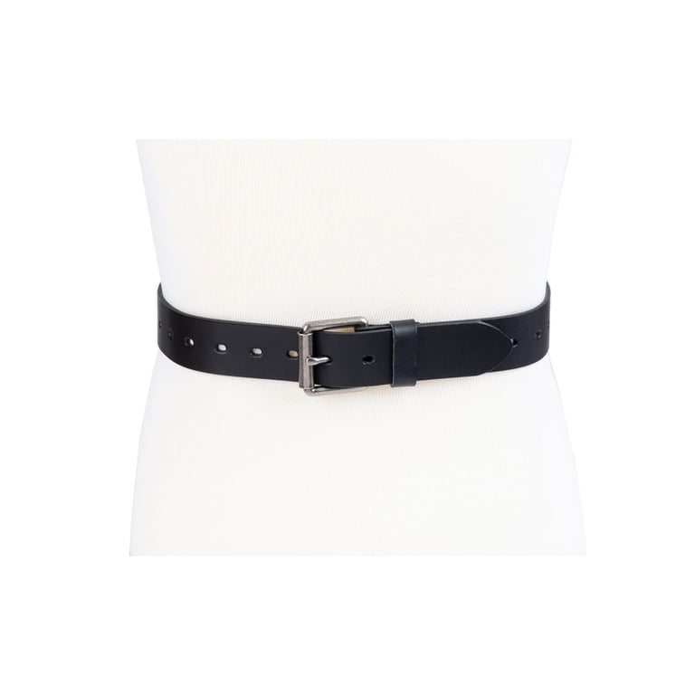 Genuine Dickies Men's Perforated Leather Belt, Black photo 5