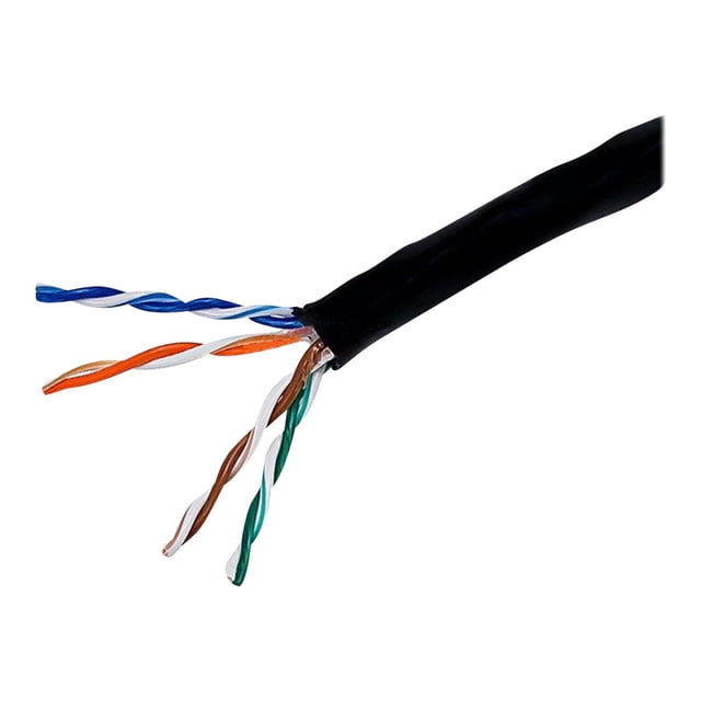Monoprice - Bulk cable - 1000 ft - UTP - CAT 5e - solid - black