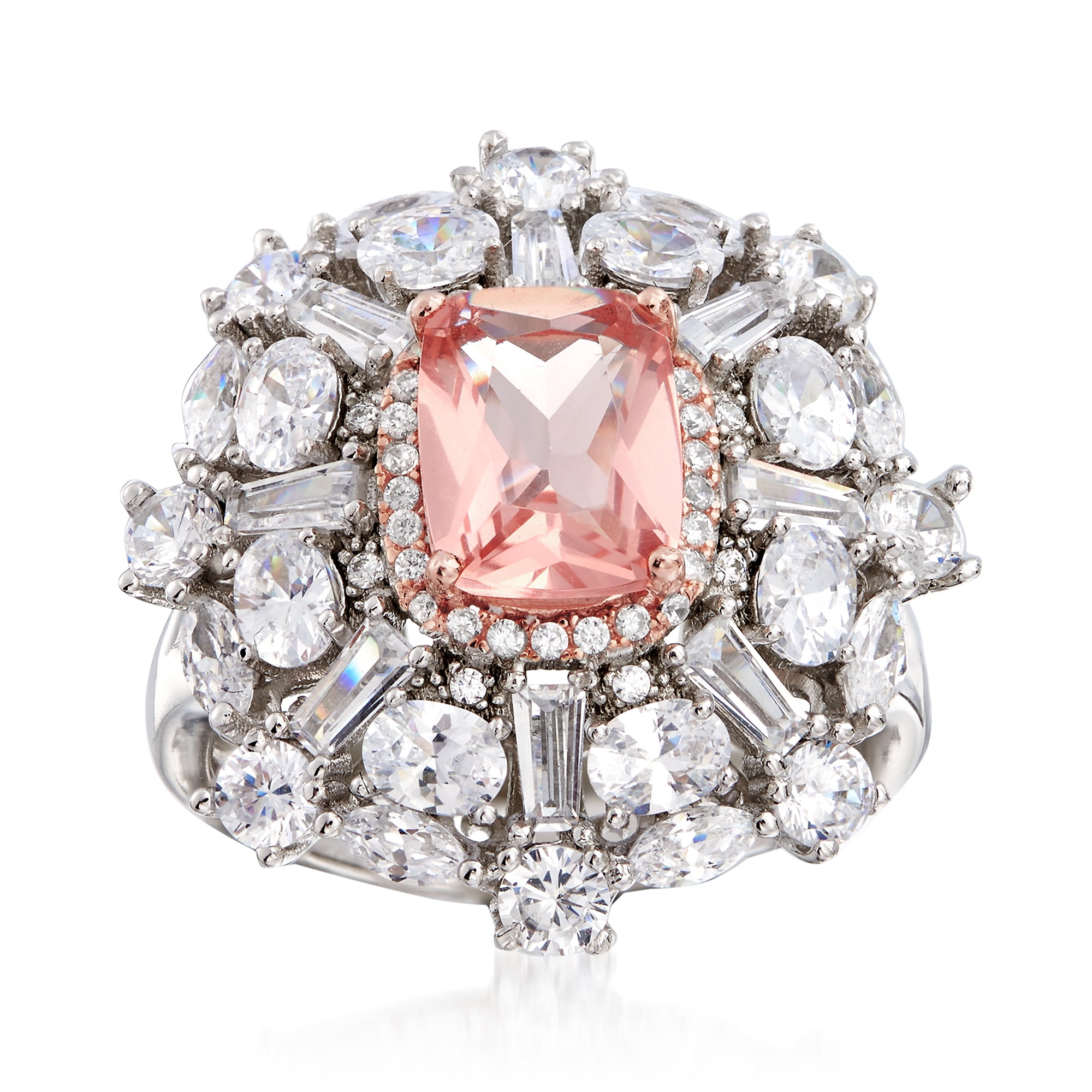 Ross Simons Ross Simons 4 30 Carat Pink CZ And 3 85 Ct T w CZ