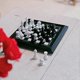 thumbnail image 3 of Dollhouse Mini Chess Set Micro Chessboard Model for Game 1Set Alloy Material, 3 of 5