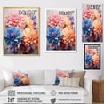 thumbnail image 4 of Designart "Dahlia Representation Colorfuled Acrylic I" Floral Floater Framed Canvas Print, 4 of 7