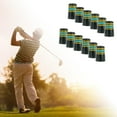 thumbnail image 1 of Férulas de hierro para golf Cola 12 Férulas de eje de palo de golf adaptador de punta de eje tapas Accesorios Azul Amarillo Negro, 1 of 7