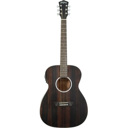 Washburn Deep Forest Folk Acoustic/Electric Guitar - Striped Ebony - DFEFE-U