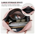 thumbnail image 5 of Travel Tote Duffel Gym bag with dry and wet separation-pink, 5 of 5