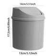 thumbnail image 2 of Mini Corbeille de Bureau Couverte avec Couvercle Rabattable Petite Corbeille pour Cuisine Salon Rangement d'Objets Divers, 2 of 6
