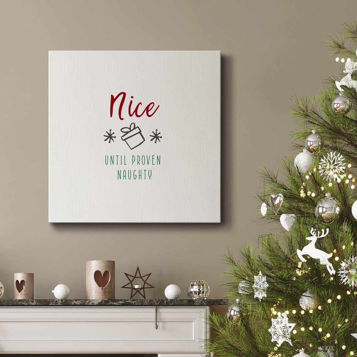 Navidad alegre - Premium Gallery Wrapped Canvas - Ready to Hang
