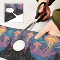 thumbnail image 6 of Yayeee Faucet Mat for Kitchen Sink 14.7" Diatomite Long Splash Guard Pad, Psychedelic Jellyfish, 6 of 7
