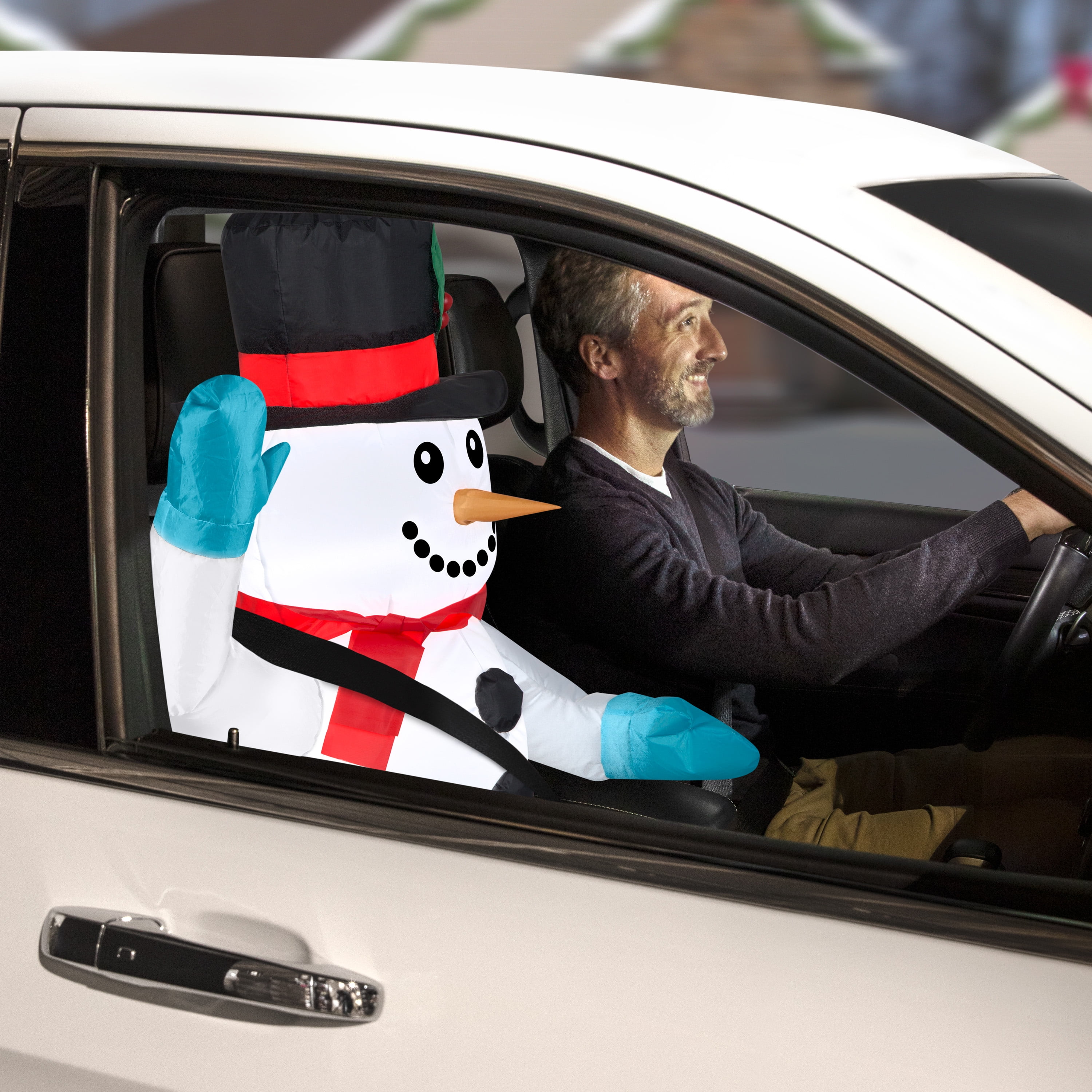 Holiday Time 3` Snowman Buddy Inflatable