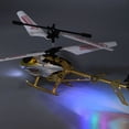thumbnail image 3 of Yajisi Remote Control Aircraft Toy 3.5 Channel Drop Resistance Alloy USB Rechargeable RC Helicopter with Light Effect Silver (8.27 inches / 21 cm), 3 of 6