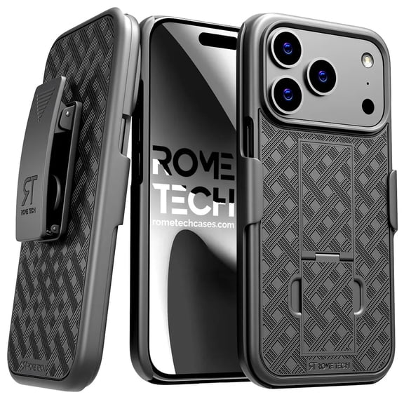 Apple iPhone 17 Pro Max Belt Clip Holster Phone Case - Black