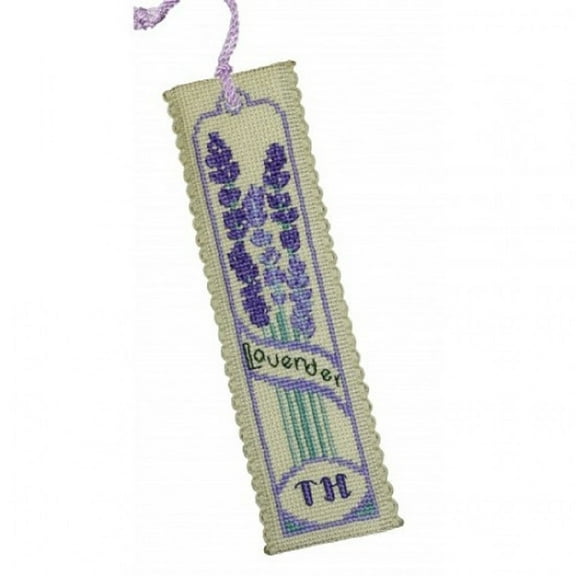 Textile Heritage Counted Cross Stitch Bookmark Kit - Lavender