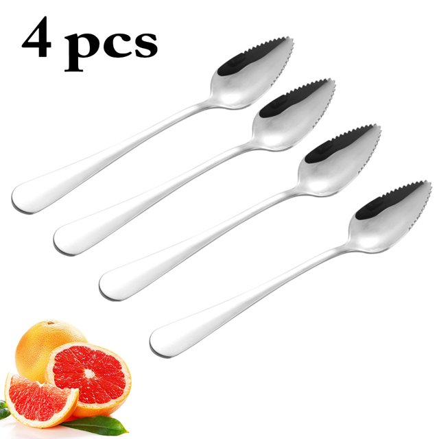 Fruit Spoon Stainless Steel Dessert Spoon Serving Spoon for Grapefruit