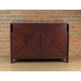 thumbnail image 4 of Contemporary Home Living 38.75" Mahogany Brown Rectangular Unique Windsor Shoe Dresser, 4 of 6