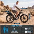 thumbnail image 6 of FREESKY Dual Motor 60V 30Ah LG Battery 120Mile 260NM Electric Mountain Bike for Adults, Full Suspension,26" Fat Tire All Terrain,Off-Road Ebike, 6 of 6