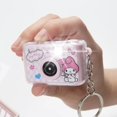 thumbnail image 3 of Sanrio-Llavero de cámara brillante para niña, colgante con forma de corazón, juguetes para niños, Anime, My Melody, Cunnamoroll, Kuromi, 3 of 4