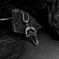 thumbnail image 2 of K-KED Vintage Halloween Gothic Skull Head Mask Pendant Necklace Women Men Delicate Jewelry Gift-#1, 2 of 8