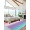 thumbnail image 2 of Purple Pink Area Rug for Bedroom 5x7 Ft Teal Gradient Super Soft fuzzy Throw Rug Non-Slip Fluffy Plush Indoor Floor Carpet for Living Room Nursery Home Decor, 2 of 8