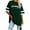 Dark Green-B, variant on QHFBli Oversized Tshirts for Women Summer Short Sleeve Round Neck Graphic Tee Shirt