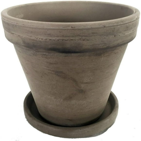 3 - 4" Basalt Clay Pots with Saucers - Great for Plants and Crafts