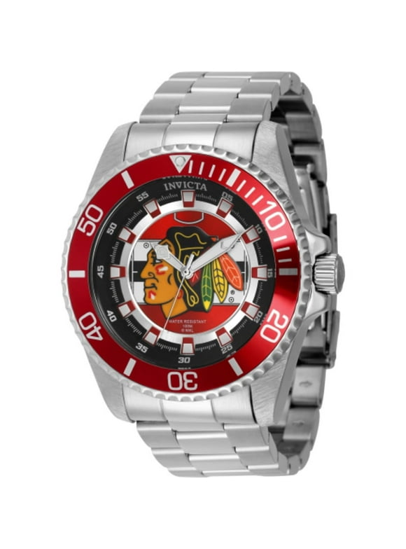 Invicta NHL Chicago Blackhawks Quartz Red Dial Men's Watch 42234