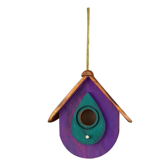 Wooden Nests Feeder Paulownia House Pastorals Outdoor Hanging Gardening Hummingbird Nests