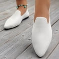 thumbnail image 6 of Miluxas Women's Mesh Flats Shoes Pointed-Toe Dress Shoes for Women Flats Comfortable Flats White 9.5(43), 6 of 8