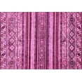 thumbnail image 1 of Ahgly Company Indoor Rectangle Abstract Pink Modern Area Rugs, 6' x 9', 1 of 4