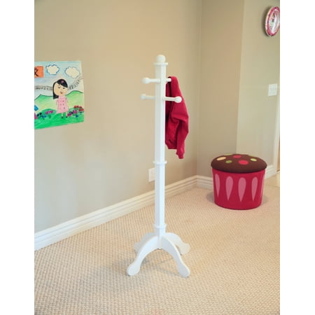 Home Craft Kids' Multi-Use Coat Rack, White