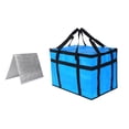 thumbnail image 1 of Bolsa Térmica para Entrega de Alimentos, Bolsa de Supermercado, Soporte Térmico, Calentador de Pizza con Base para Compras, Catering Profesional, azul, 1 of 8