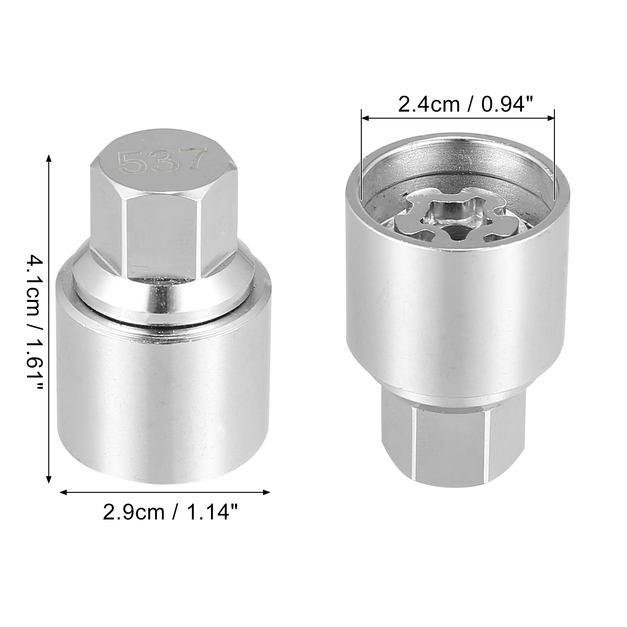 Unique Bargains Wheel Lock Lug Nut Anti Theft Socket Key for Volkswagen Vehicles