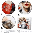 thumbnail image 3 of Designart "Woman Stylish Fusion I" Fashion Canvas Art Print, 3 of 5