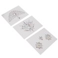 thumbnail image 4 of Gemas para el pecho de 3 piezas para mujer, tatuajes adhesivos con brillantina para arte corporal de fiesta, glamour festivo brillante, 4 of 8