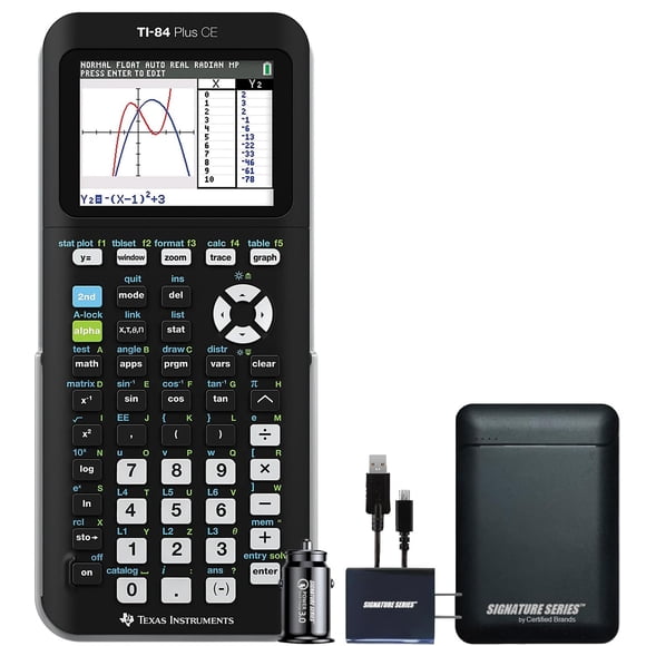 Calculadora gráfica Texas Instruments TI-84 Plus CE negra