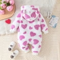 thumbnail image 4 of Timegard Baby Winter Clothes Unisex Toddler Newborn Fleece Cute Onesie Infant Comfy Hoodies Zip up Rompers, 4 of 7