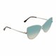 thumbnail image 2 of Tom Ford TF569-16W Elise-02 Shiny Palladium Cat Eye Gafas de sol con lentes degradados azul verde Tom Ford TF569-16W, 2 of 2