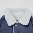 thumbnail image 6 of Fgnfyis Winter Jackets for Men Lined Denim Jacket Trucker Jean Jacket Winter Cowboy Coat Shearling Laminated Padded Coats for Men BU1 L, 6 of 6
