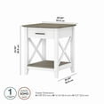 thumbnail image 4 of Bush Furniture Key West End Table, Pure White & Shiplap Gray, 4 of 8
