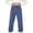 Blue, variant on Bixock Girls Loungewear Pants High Waist Wide Leg Pants Kids Sleep Trousers Elastic Waist Solid Color Fleece Lined Soft Fall Winter Indoor Rest Casual Wear Size 9-10Years