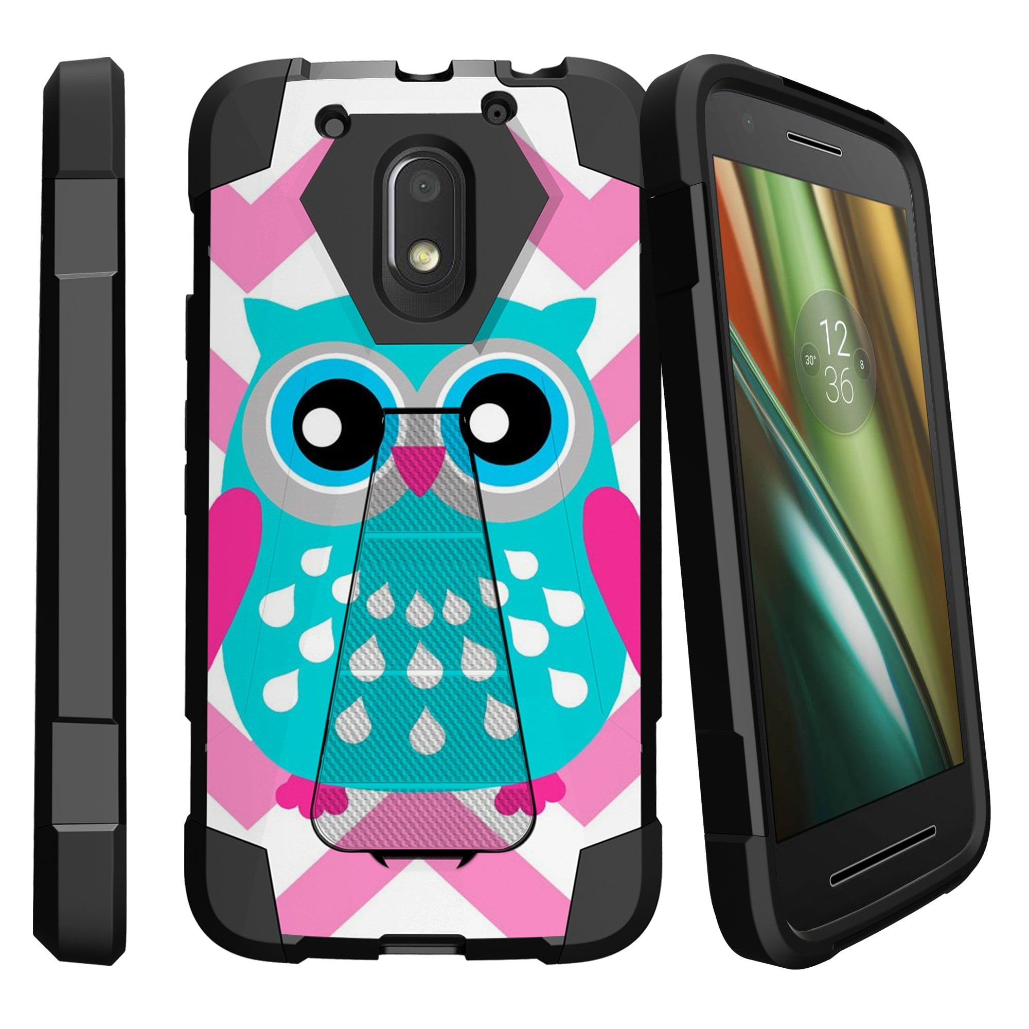 Case for Motorola Moto E3 Moto E 3rd Gen Phone Case [ Shock Fusion ] Hybrid Layers and