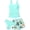 Light blue, variant on Girls Tankini Swimsuits for Teens 3 Piece Padded Bathing Suit with Print Shorts Square Collar Girls' Swimwear Set 11-16Y